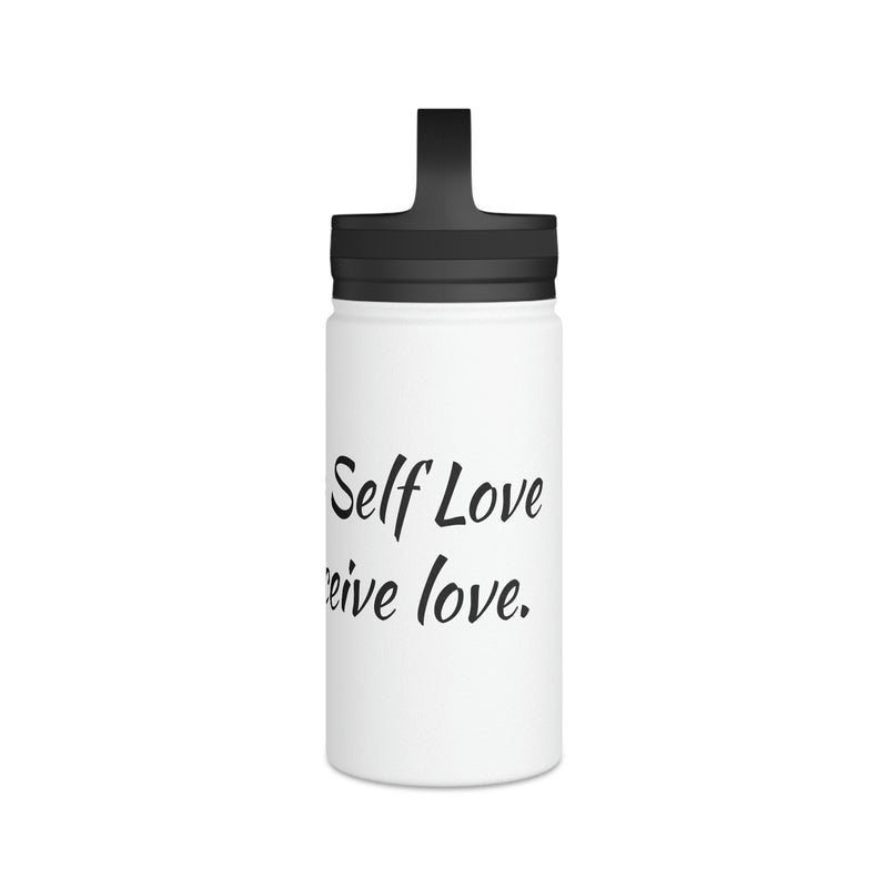 Self Care Stainless Steel Water Bottle, Handle Lid
