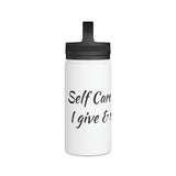 Self Care Stainless Steel Water Bottle, Handle Lid