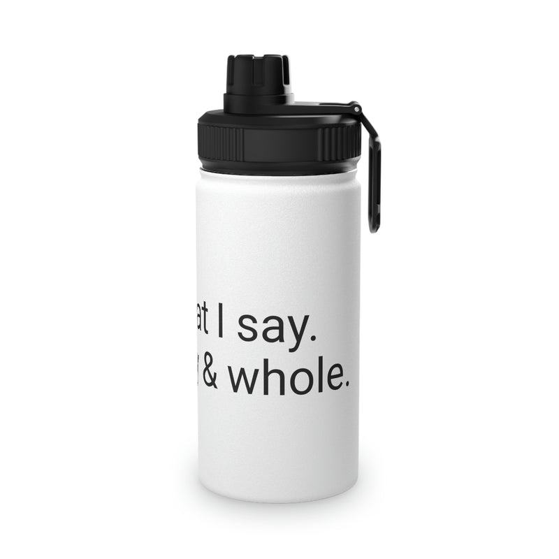 My Confession Stainless Steel Water Bottle, Sports Lid