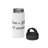 Self Care Stainless Steel Water Bottle, Handle Lid