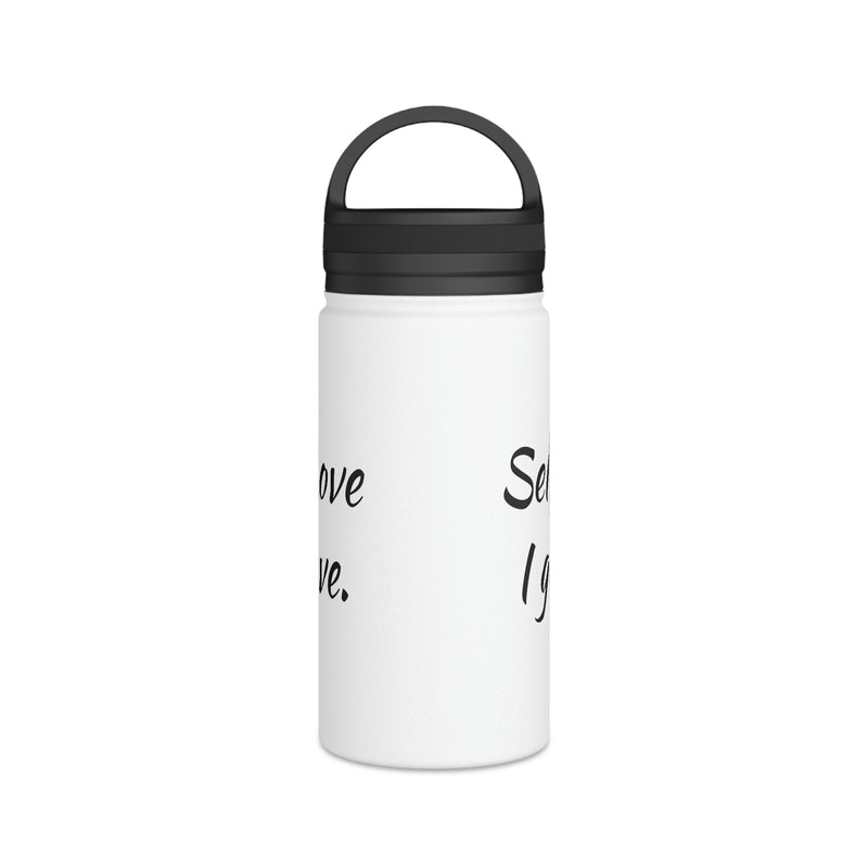 Self Care Stainless Steel Water Bottle, Handle Lid