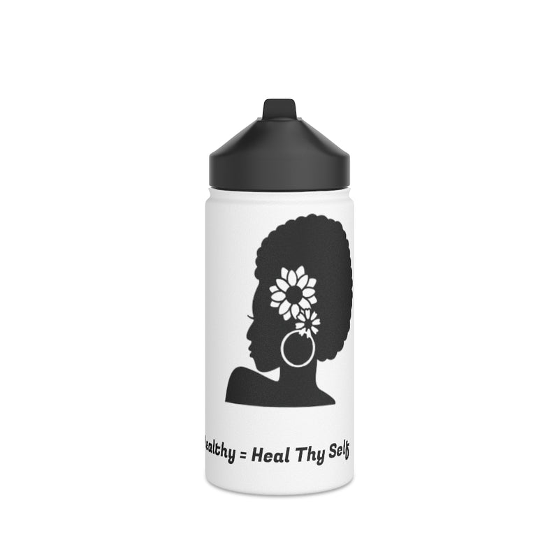 Heal Thyself Stainless Steel Water Bottle, Standard Lid