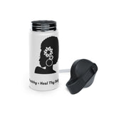 Heal Thyself Stainless Steel Water Bottle, Standard Lid