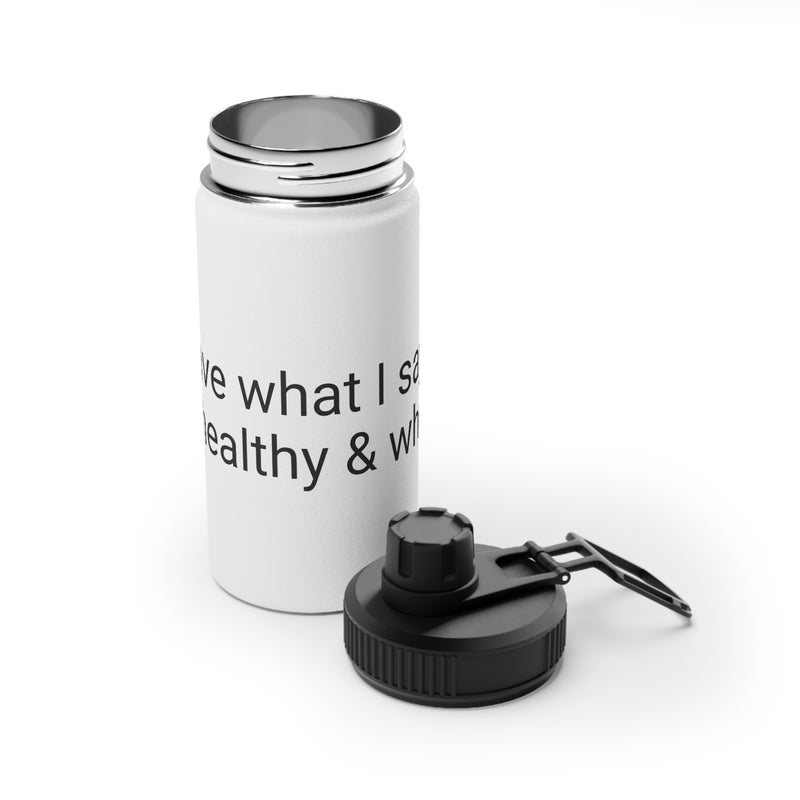 My Confession Stainless Steel Water Bottle, Sports Lid