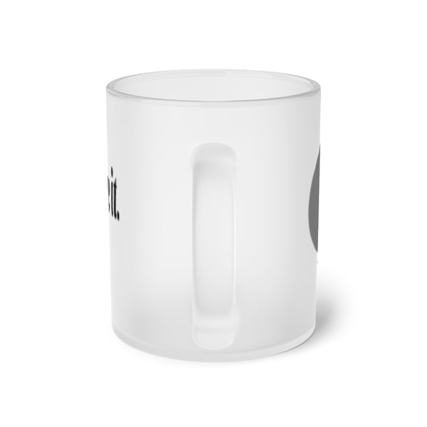 Power of Words Frosted Glass Mug